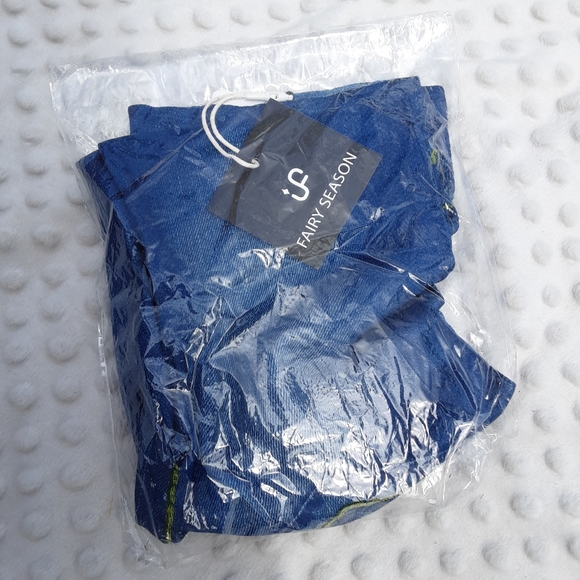 Fairy Season Legging One Size Distressed Denim NWT - Picture 11 of 12